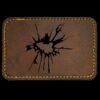 Faux Leather Engravable Patch - Round-Corner Rectangular Thumbnail