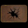 Faux Leather Engravable Patch - Round-Corner Rectangular Thumbnail
