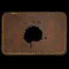 Faux Leather Engravable Patch - Round-Corner Rectangular Thumbnail