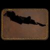 Faux Leather Engravable Patch - Round-Corner Rectangular Thumbnail