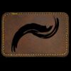 Faux Leather Engravable Patch - Round-Corner Rectangular Thumbnail