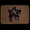 Faux Leather Engravable Patch - Round-Corner Rectangular Thumbnail