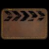 Faux Leather Engravable Patch - Round-Corner Rectangular Thumbnail