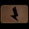 Faux Leather Engravable Patch - Round-Corner Rectangular Thumbnail