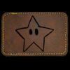 Faux Leather Engravable Patch - Round-Corner Rectangular Thumbnail