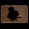 Faux Leather Engravable Patch - Round-Corner Rectangular Thumbnail