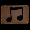 Faux Leather Engravable Patch - Round-Corner Rectangular Thumbnail