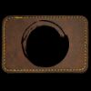 Faux Leather Engravable Patch - Round-Corner Rectangular Thumbnail
