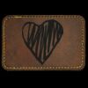 Faux Leather Engravable Patch - Round-Corner Rectangular Thumbnail
