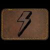 Faux Leather Engravable Patch - Round-Corner Rectangular Thumbnail