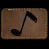 Faux Leather Engravable Patch - Round-Corner Rectangular Thumbnail