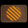 Faux Leather Engravable Patch - Round-Corner Rectangular Thumbnail